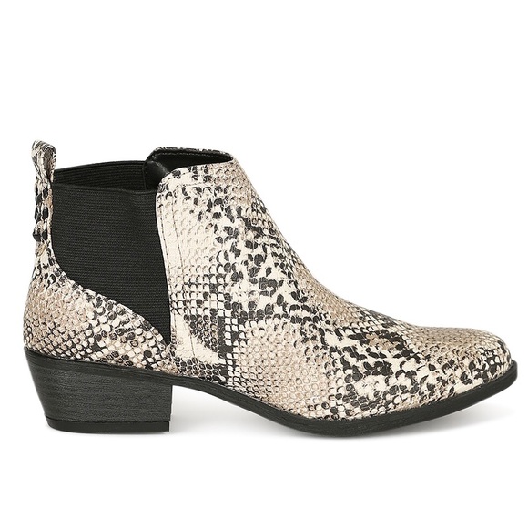 snakeskin booties boutique